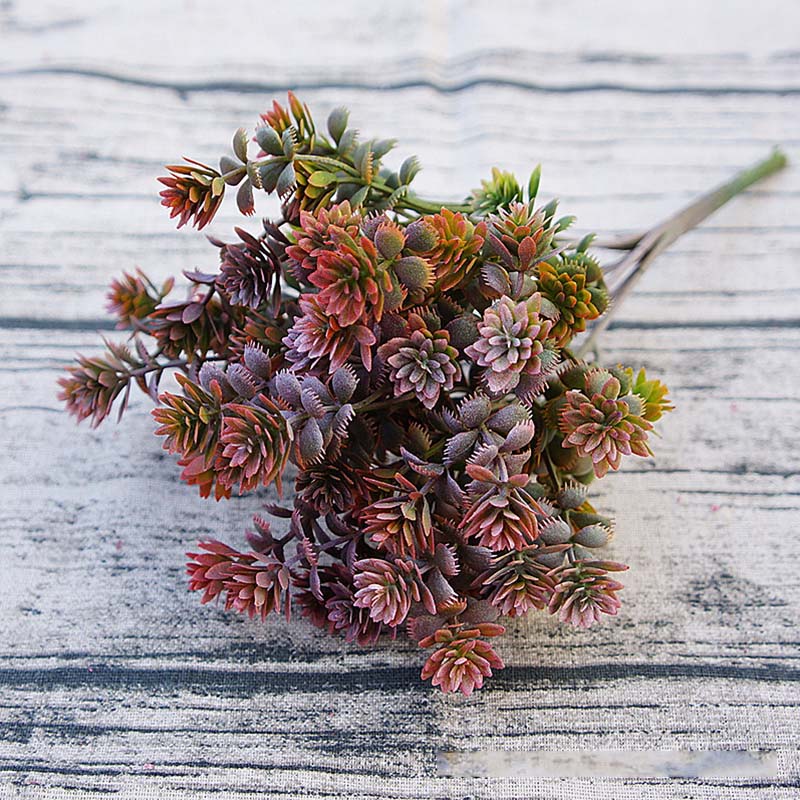 28 heads Succulents Artificial Plants Fall Fake Leaves Plastic Succulent Plants Lotus Grass for Garden Wedding Decoration A5029 - KiwisLove