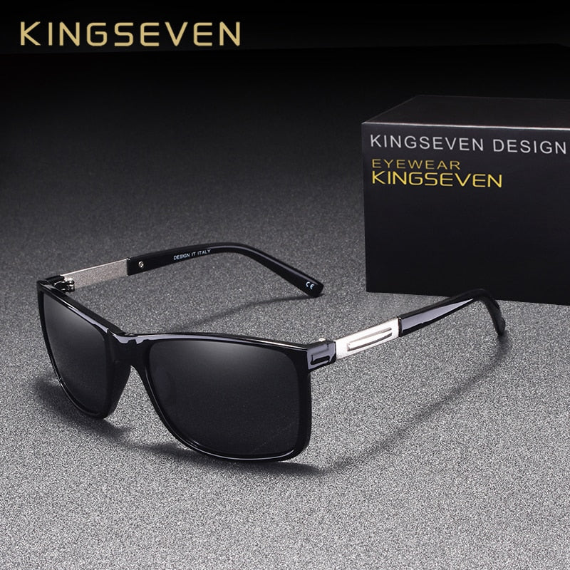 KINGSEVEN Brand Fashion Polarized Sunglasses Men For Driving Eyewear UV Protection Designer Sun Glasses Square Oculos - KiwisLove