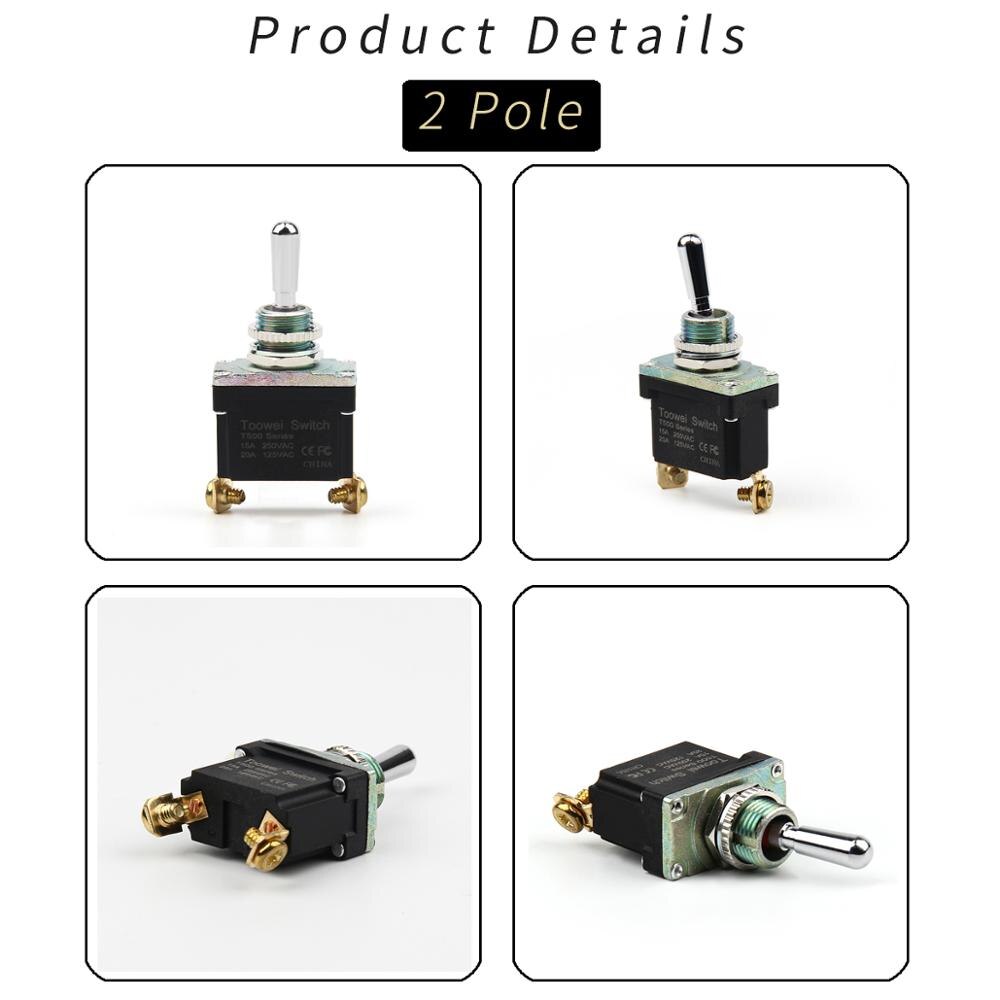 ON-OFF-ON ON-ON Full type Momentary Screw Toggle Switch SPST SPDT DPST DPDT IP67 - KiwisLove