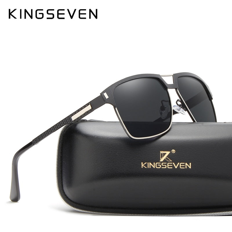 KINGSEVEN Brand Men's Fashion Polarized Sunglasses For Driving Plastic UV Protection Eyewear Designer Travel Sun Glasses - KiwisLove