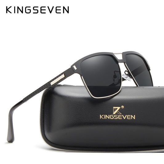 KINGSEVEN Brand Men's Fashion Polarized Sunglasses For Driving Plastic UV Protection Eyewear Designer Travel Sun Glasses - KiwisLove