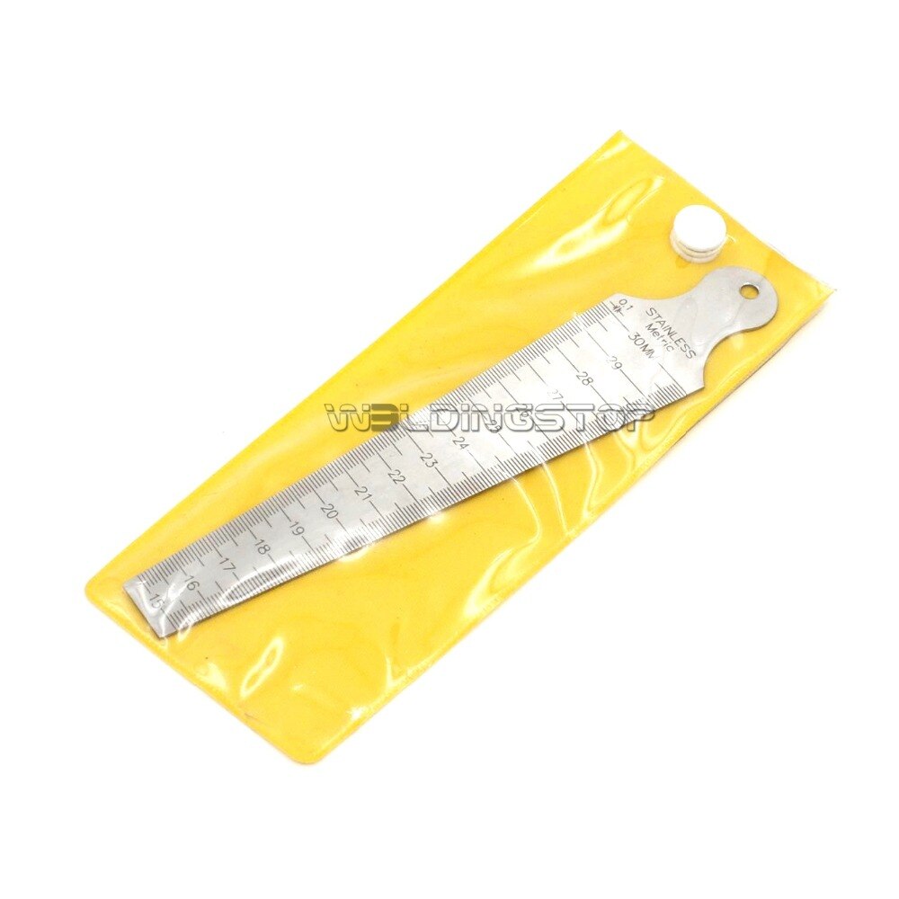 Taper welding Gage 15-30mm (5/8-3/16) gap slot width, hole size metric and inch reading - KiwisLove