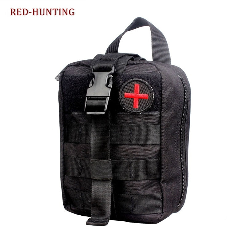 Airsoft First Aid Bag Only Molle Medical EMT Pouch Outdoor Tactical Emergency Utility Pack Outdoor Tourniquet Stap Equipment - KiwisLove