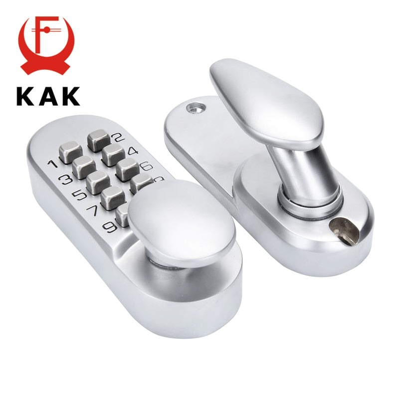 KAK Zinc Alloy Keyless Door Lock Mechanical Combination Lock Safety Code Lock for Doors Handle Door Hardware Lock Furniture - KiwisLove
