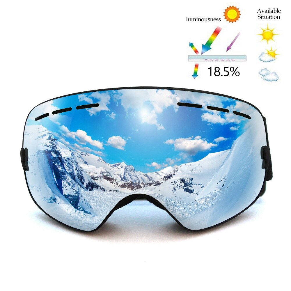 COPOZZ Brand Skiing Goggles Men Women Snowboard Goggles Glasses for Skiing UV400 Protection Snow Ski Glasses Anti-fog Ski Mask - KiwisLove