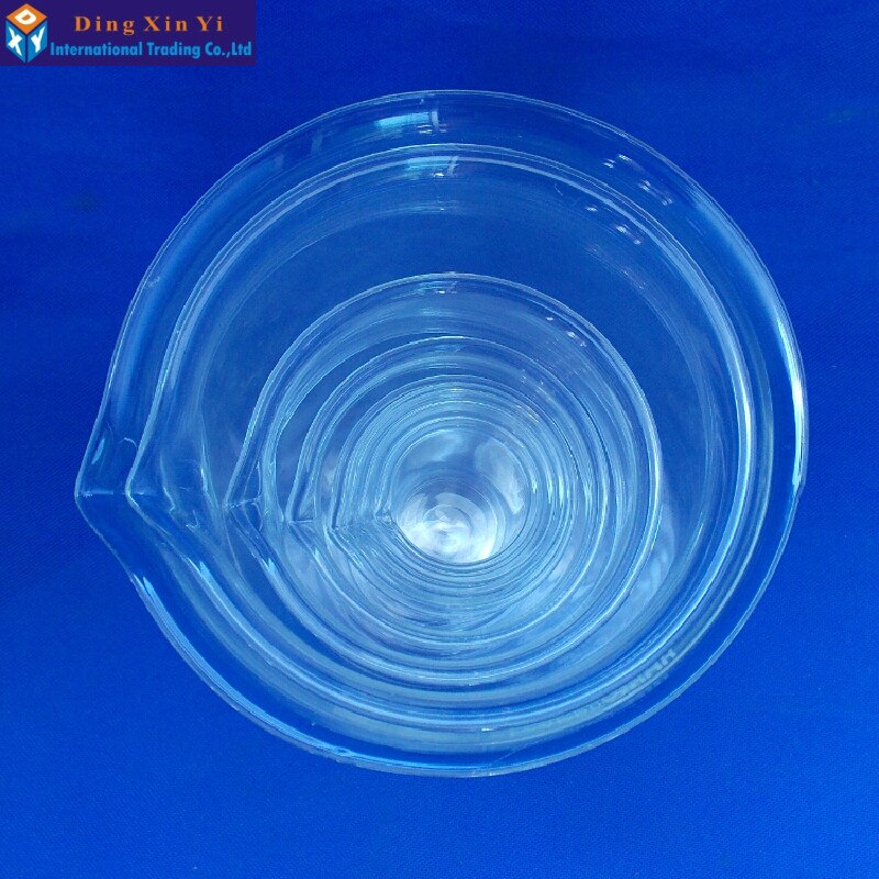 Capacity 50ml-3000ml Low Form Beaker Chemistry Laboratory Borosilicate Glass Transparent Beaker flask Thickened with spout - KiwisLove