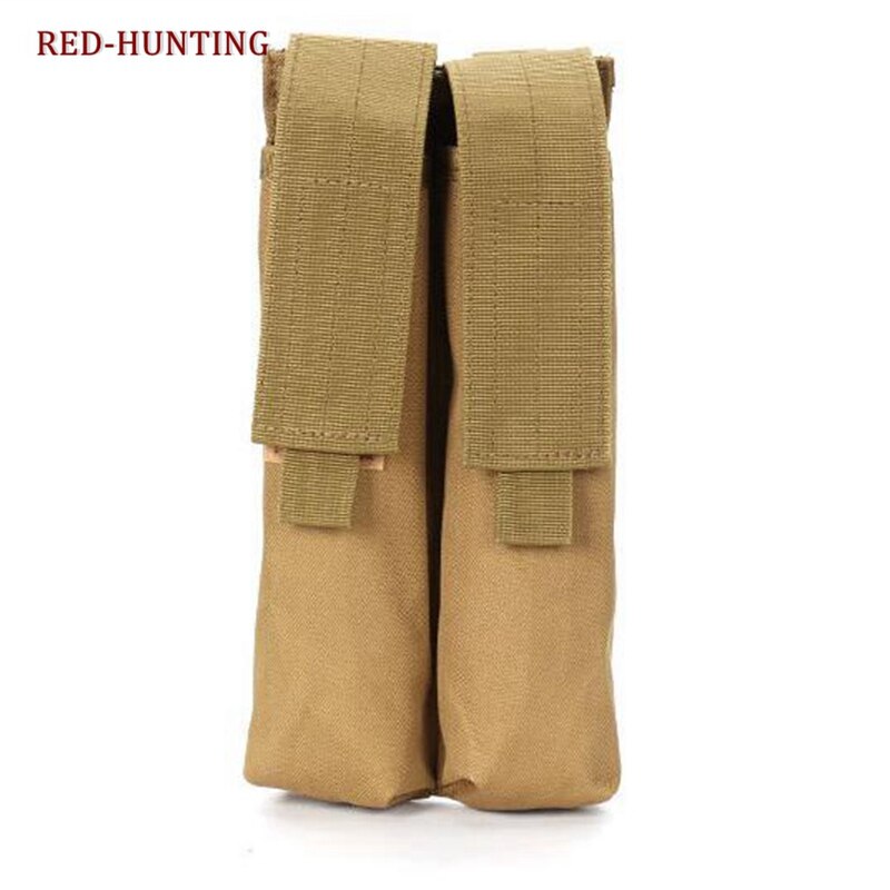Airsoft Molle Double P90/UMP Military Magazine Pouch Coyote Tactical TAN BK CP ACU OD Woodland Camo - KiwisLove