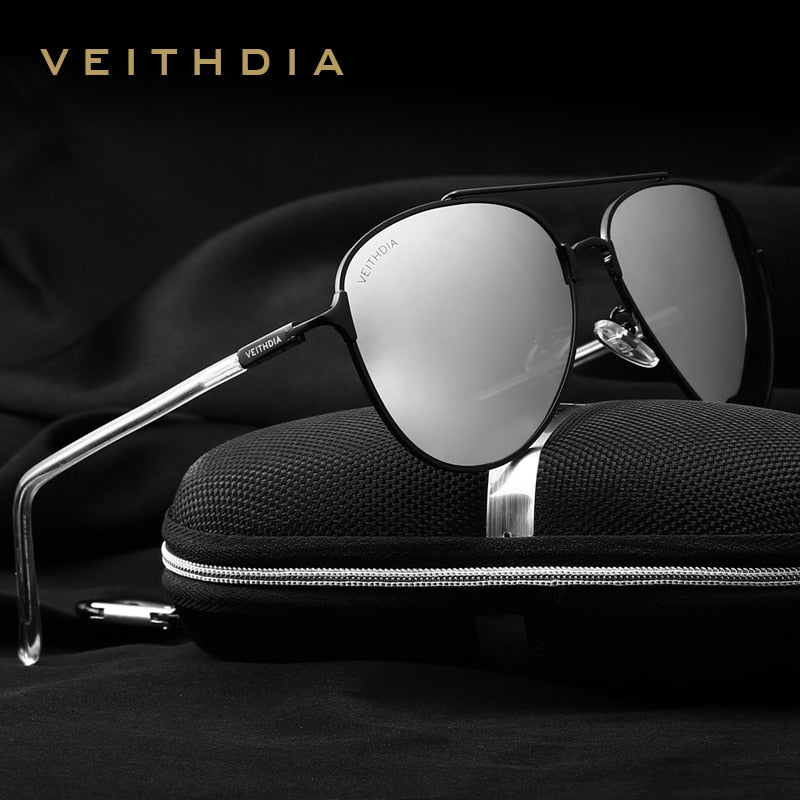 VEITHDIA Brand Designer Fashion Men's Sunglasses Polarized Mirror Lens Eyewear Accessories Women Sun Glasses UV400 For Male 3802 - KiwisLove