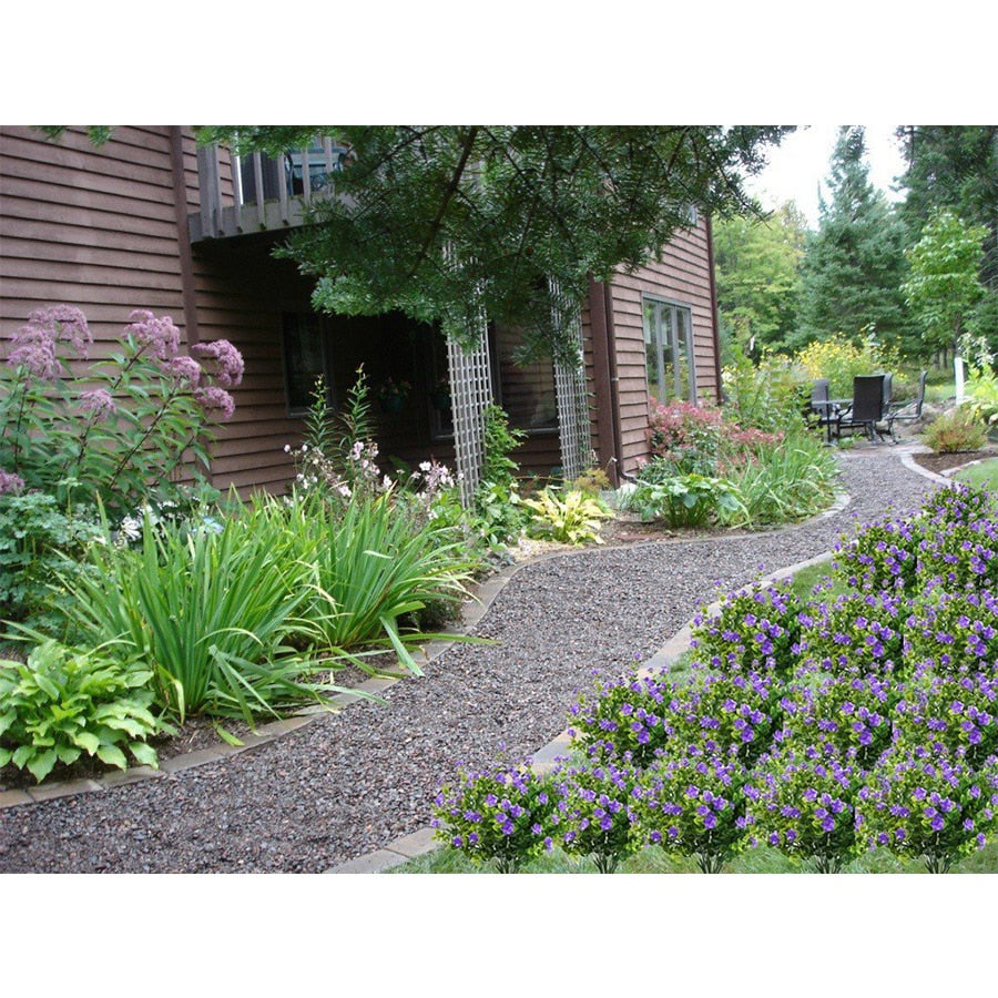 Artificial Flowers Outdoor Plant Shrubs Boxwood Plastic Leaves Fake Bushes Greenery Window Home Yard Garden Wedding Decor A10240 - KiwisLove