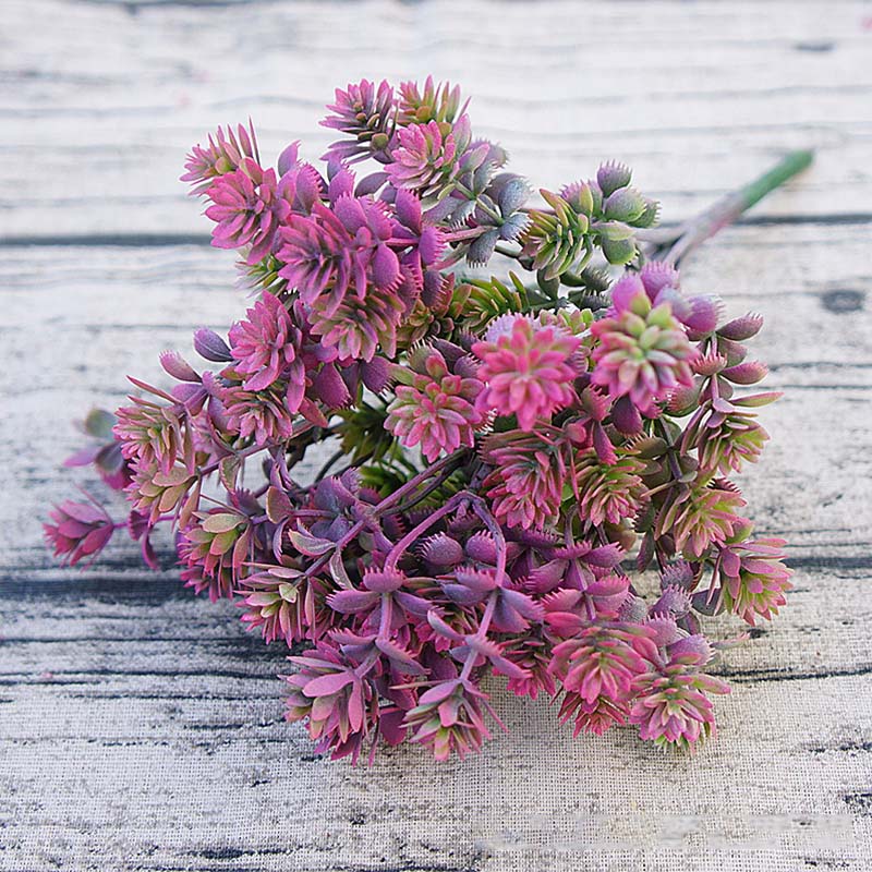 28 heads Succulents Artificial Plants Fall Fake Leaves Plastic Succulent Plants Lotus Grass for Garden Wedding Decoration A5029 - KiwisLove