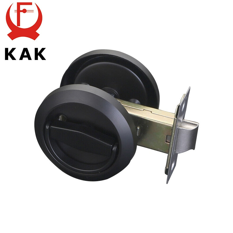 KAK Hidden Door Locks Stainless Steel Handle Recessed Cabinet Invisible Pull Mechanical Outdoor Lock For Fire Proof Hardware - KiwisLove