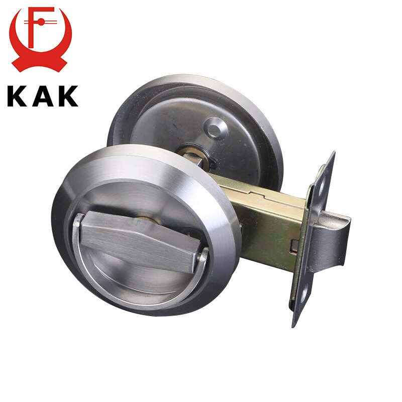 KAK Hidden Door Locks Stainless Steel Handle Recessed Cabinet Invisible Pull Mechanical Outdoor Lock For Fire Proof Hardware - KiwisLove