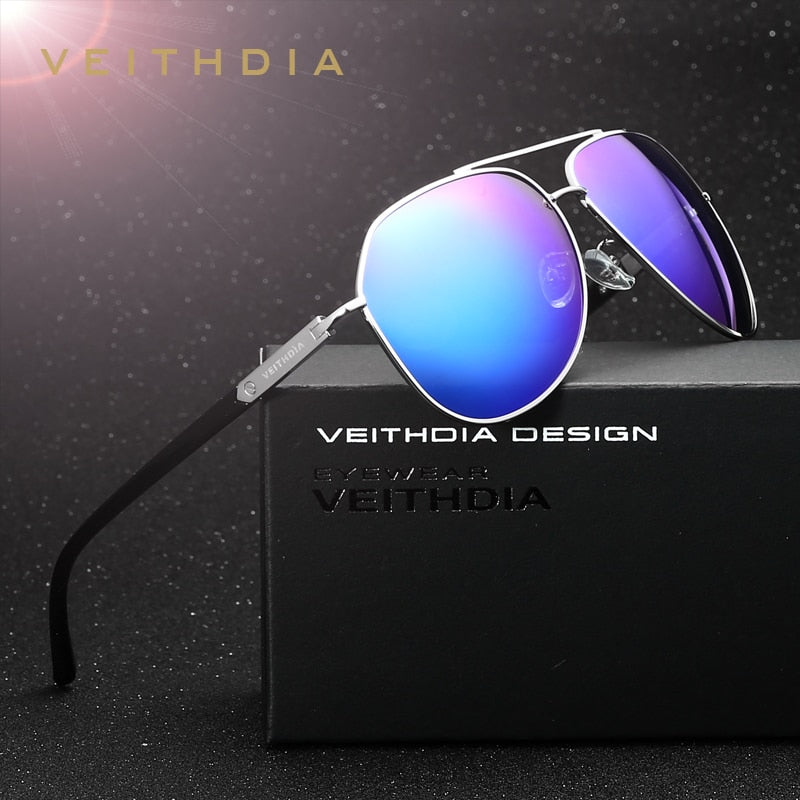 VEITHDIA Brand Fashion Unisex Men Sun Glasses Polarized UV400 Lens Coating Mirror Women Sunglasses Male Eyewear For Female 2732 - KiwisLove