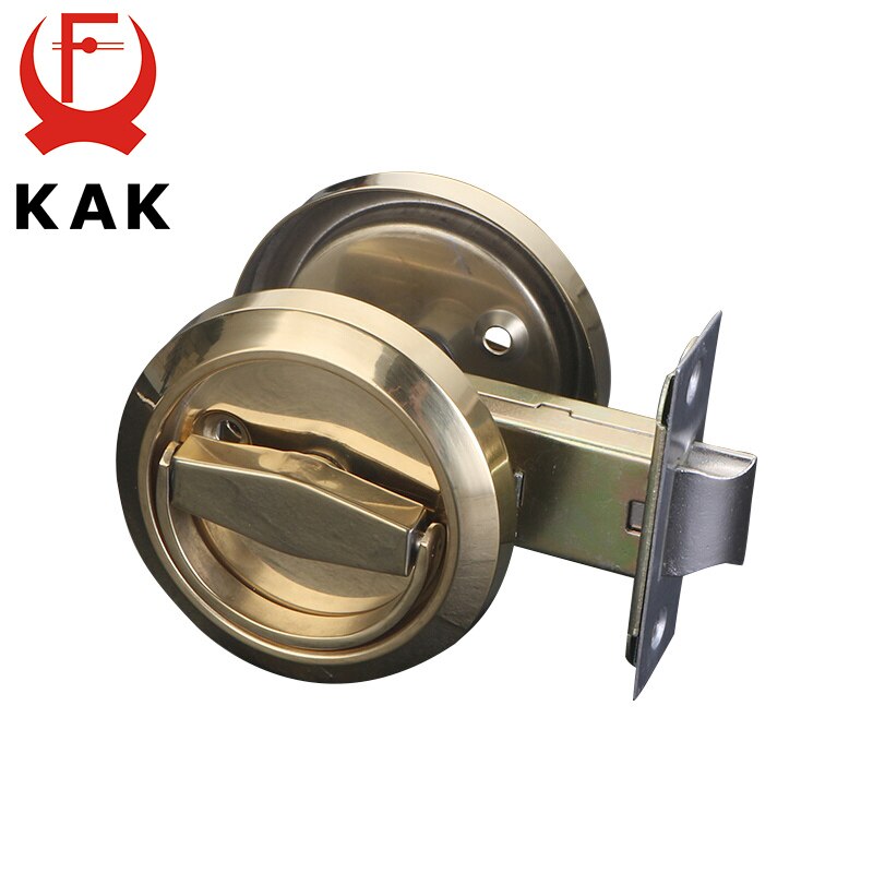 KAK Hidden Door Locks Stainless Steel Handle Recessed Cabinet Invisible Pull Mechanical Outdoor Lock For Fire Proof Hardware - KiwisLove