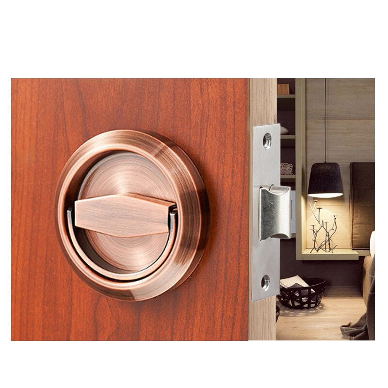 KAK Hidden Door Locks Stainless Steel Handle Kitchen Bedroom Invisible Pulls Mechanical Outdoor Lock For Fire Proof Hardware - KiwisLove