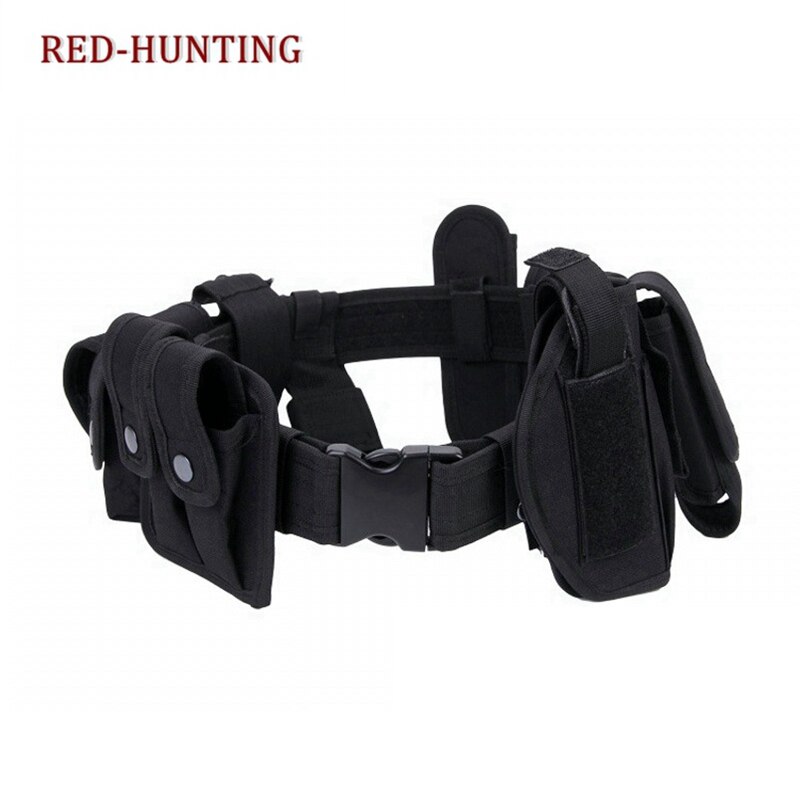 New Tactical Waist Belt Multifunctional Duty Belt Army Polices Guard Utility Kit Set Handcuffs Pouch Flashlight Case Gun Holster - KiwisLove