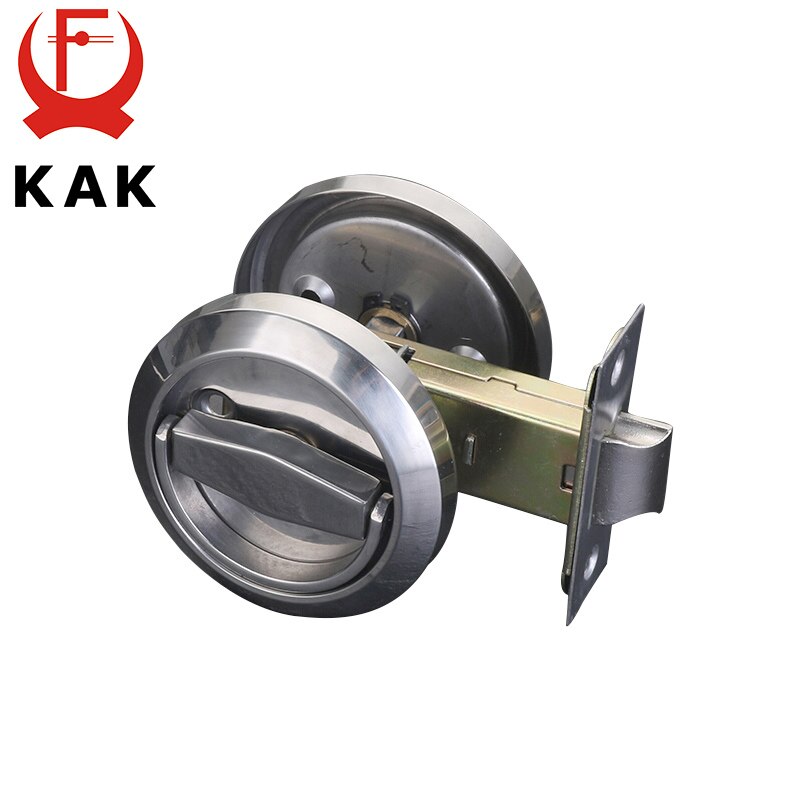 KAK Hidden Door Locks Stainless Steel Handle Recessed Cabinet Invisible Pull Mechanical Outdoor Lock For Fire Proof Hardware - KiwisLove