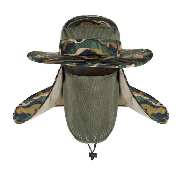 2022 Outdoor UV Protection Face Neck Flap Sun fishing hat Mask Headband Fishing equipment Fishing Sun Rain Anti-mosquito Hat - KiwisLove