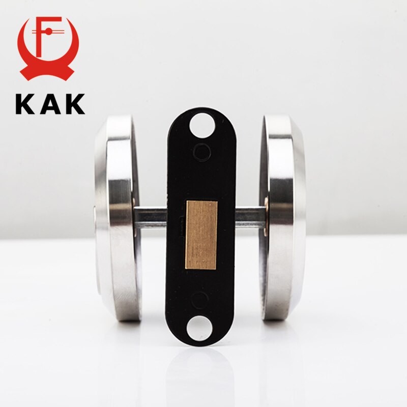 KAK Stainless Steel 304 Recessed Invisible Cup Handle Privacy Hidden Door Locks Cabinet Pulls Handle Fire Proof Disk Ring Lock - KiwisLove