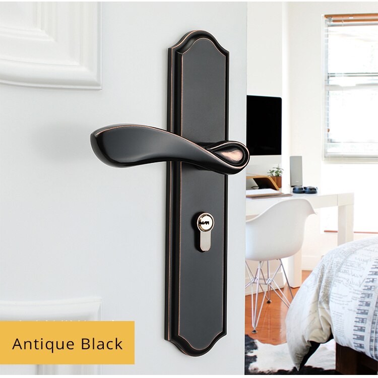 KAK Fashion Mute Room Door Lock Zinc Alloy Interior Door Lock Handles European style Anti-theft Gate Lock Furniture Hardware - KiwisLove