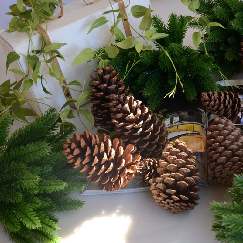 5 Pcs Artificial Plants Pine Branches Christmas Tree Accessories DIY New Year Party Decorations Xmas Ornaments Kids Gift A4520 - KiwisLove