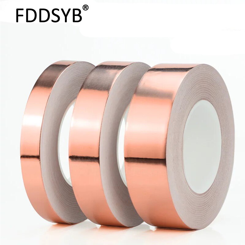 25M Single Electric Conduct Self-Adhesive Copper Foil Tape for Magnetic Radiation Electromagnetic Wave - KiwisLove