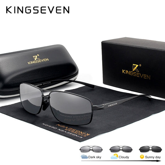 KINGSEVEN New Photochromic Sunglasses Men Polarized Chameleon Glasses Male Sun Glasses Day Night Vision Driving Eyewear N7088 - KiwisLove