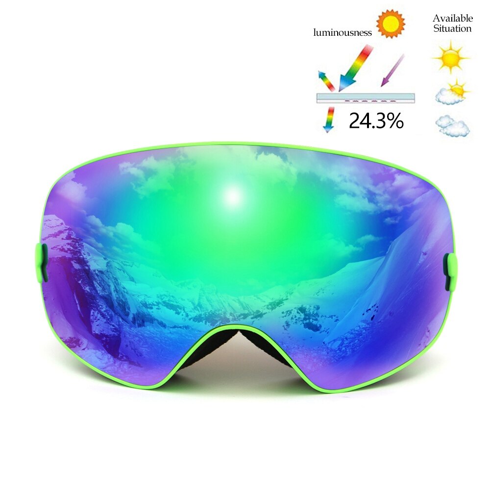 COPOZZ Brand Skiing Goggles Men Women Snowboard Goggles Glasses for Skiing UV400 Protection Snow Ski Glasses Anti-fog Ski Mask - KiwisLove