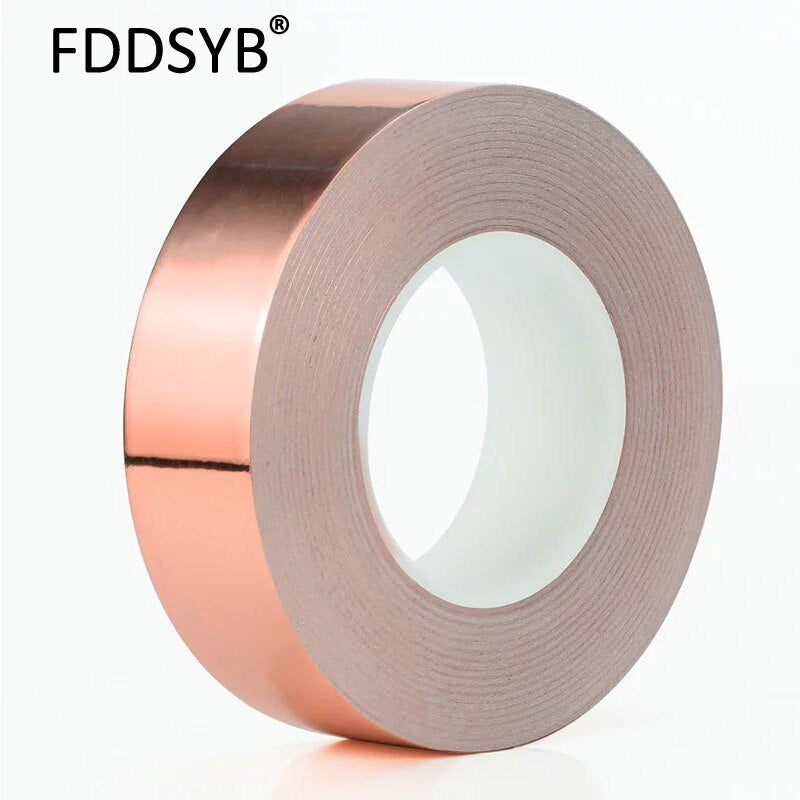 25M Single Electric Conduct Self-Adhesive Copper Foil Tape for Magnetic Radiation Electromagnetic Wave - KiwisLove