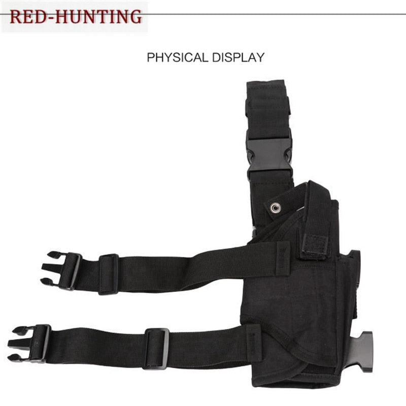 Universal Right Gun Drop Leg Thigh Holster for 7.65MM 9x19MM Pistol Glock 17 19 31 32/M9/M92A1/1911/USP/PPK/SP2022/P226/ - KiwisLove
