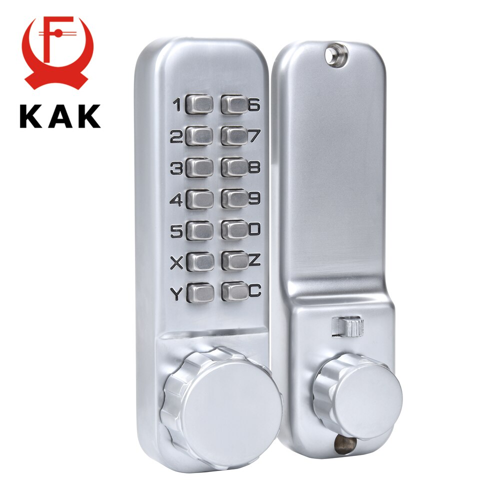 KAK Zinc Alloy Keyless Combination Mechanical Digital Door Lock No Power Push Button Code Locks For Home Furniture Hardware - KiwisLove