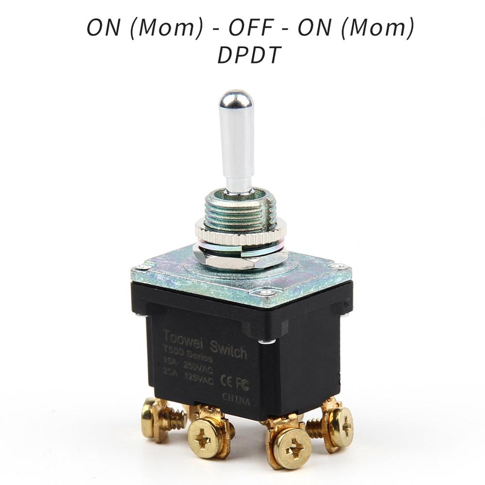 ON-OFF-ON ON-ON Full type Momentary Screw Toggle Switch SPST SPDT DPST DPDT IP67 - KiwisLove