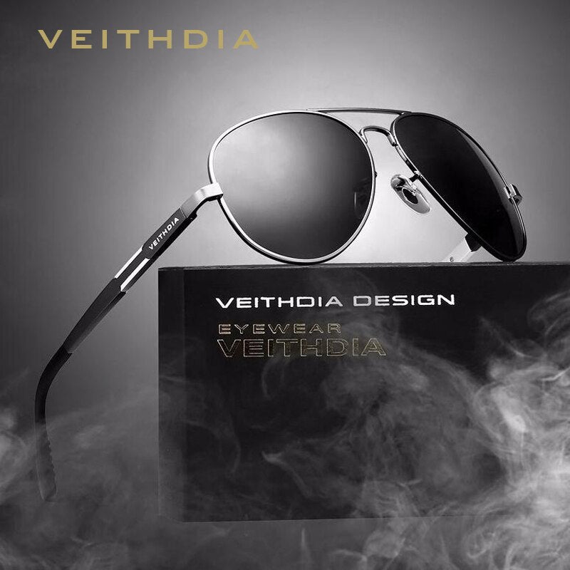 VEITHDIA Sunglasses Men Aluminum Fashion Outdoor Polarized UV400 Women Sun Glasses Accessories Eyewear Male For Female  6695 - KiwisLove