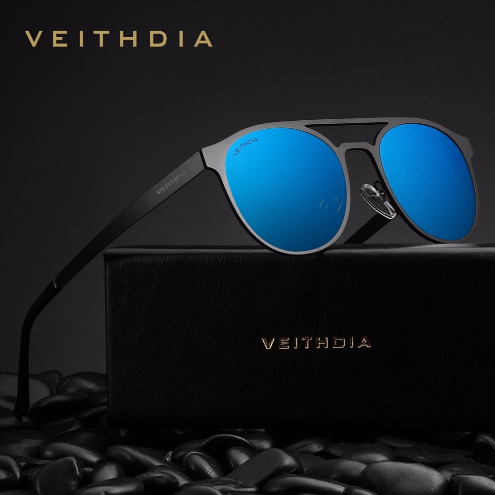 VEITHDIA Sunglasses Unisex Fashion Polarized UV400 Men's Vintage Sun Glasses Male Eyewear Accessories For Women/Female 3900 - KiwisLove
