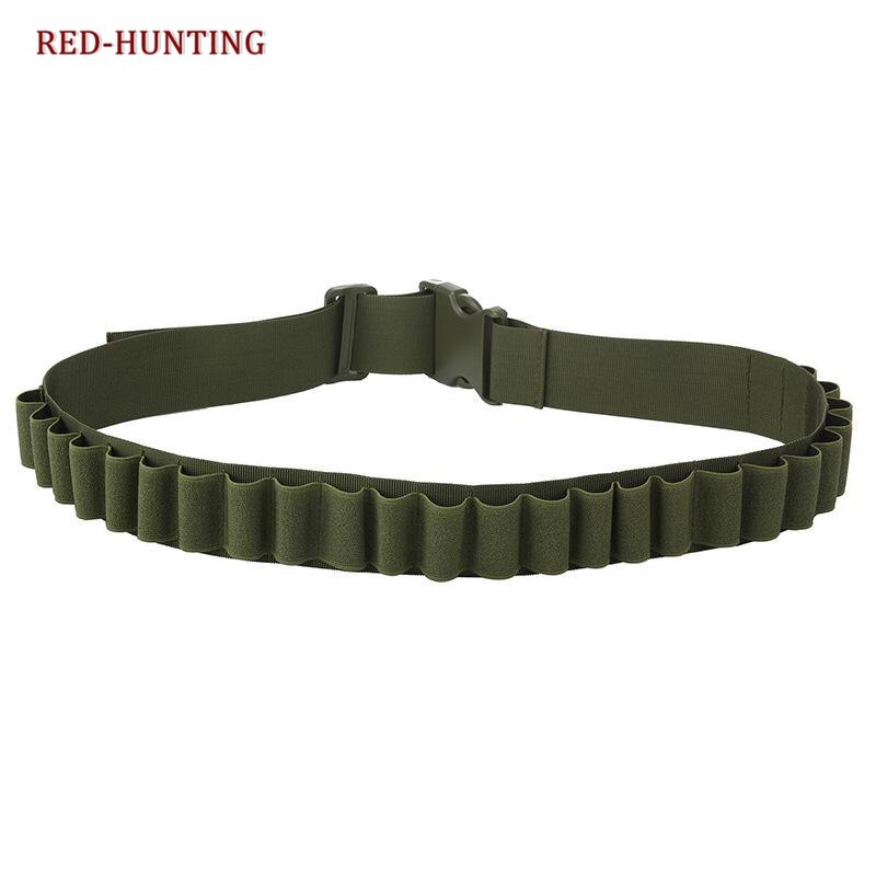 130cm Tactical Hunting Shot gun 12 GA Belt Nylon Airsoft 26 Rounds Bullet Ammo Holster Pouch Belt Accessories - KiwisLove