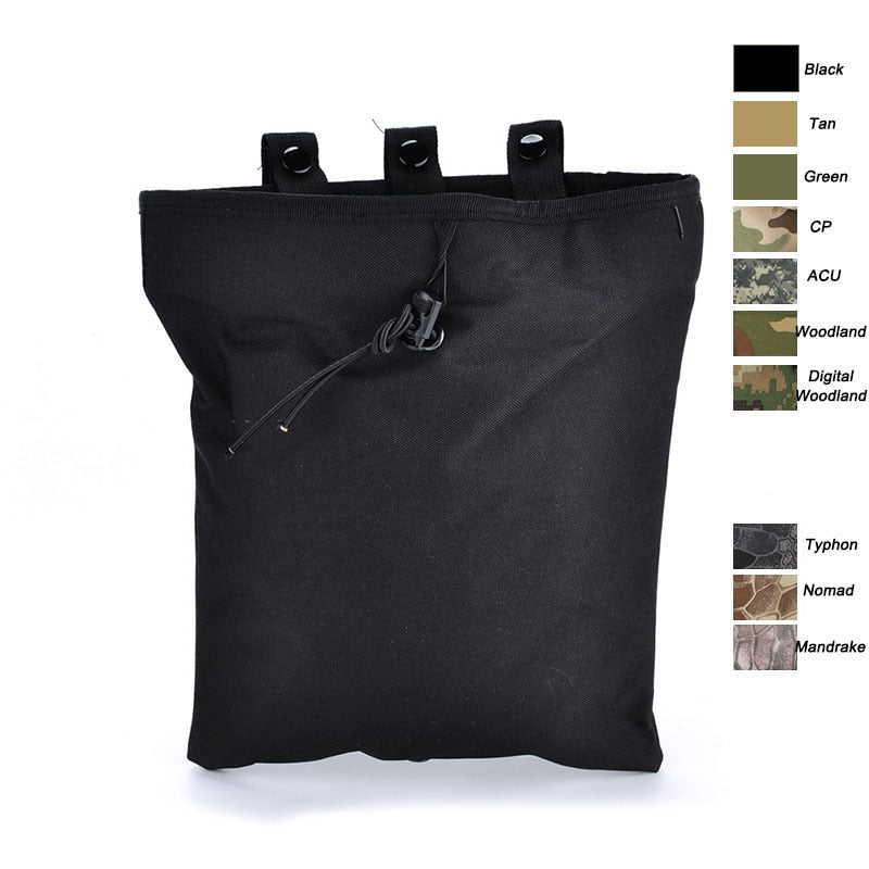 New Molle Tactical Magazine Pouch DUMP Drop Bag Recovery Airsoft AR AK Hunting - KiwisLove
