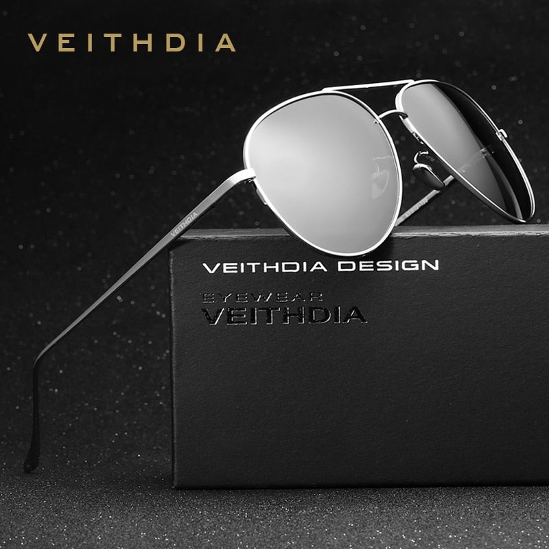 VEITHDIA Glasses Fashion Brand Outdoor Sunglasses Polarized UV400 Lens Coating Mirror Eyeglasses Male Eyewear For Men/Women 3360 - KiwisLove
