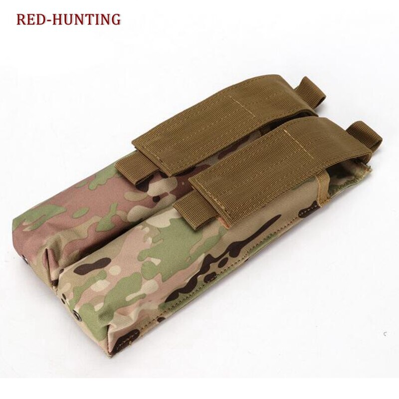 Airsoft Molle Double P90/UMP Military Magazine Pouch Coyote Tactical TAN BK CP ACU OD Woodland Camo - KiwisLove