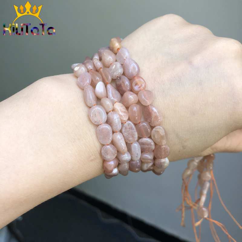 5-8mm Irregular Natural Sunstone Stone Beads Loose Spacer Beads For Jewelry Making DIY Earrings Bracelet Charms 15&#39;&#39;/Strands