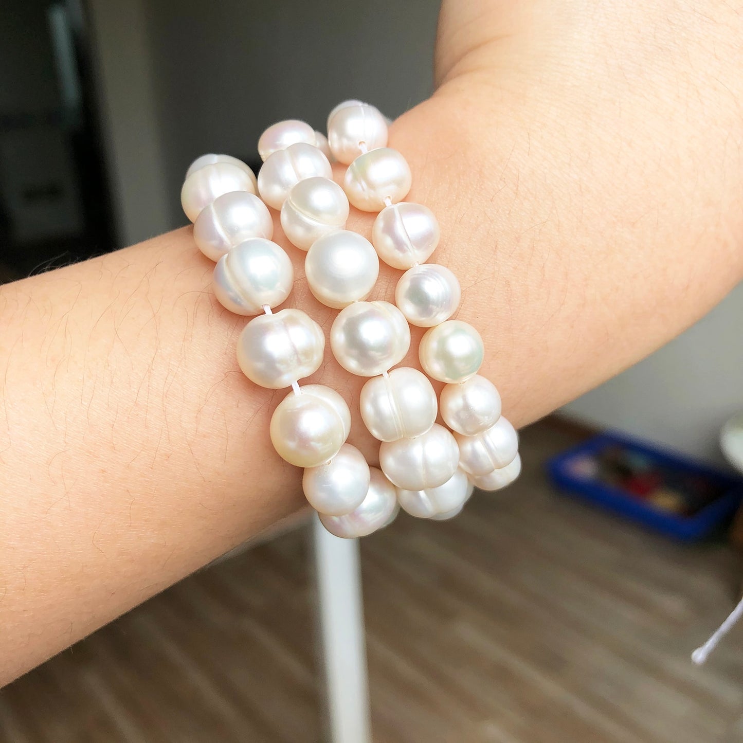 Natural Freshwater Pearl Beads White Pearls Beads For Jewelry Making DIY Bracelet Accessories 15'' 4mm 6mm 8mm 9mm 10mm 11mm - KiwisLove