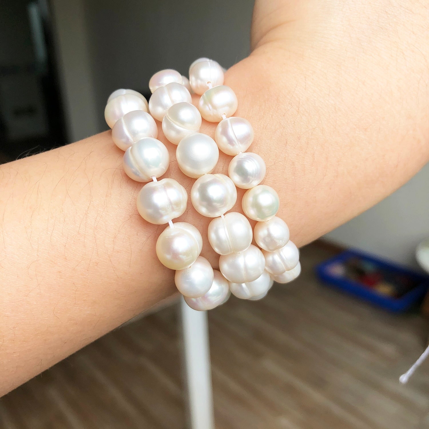 Natural Freshwater Pearl Beads White Pearls Beads For Jewelry Making DIY Bracelet Accessories 15'' 4mm 6mm 8mm 9mm 10mm 11mm - KiwisLove