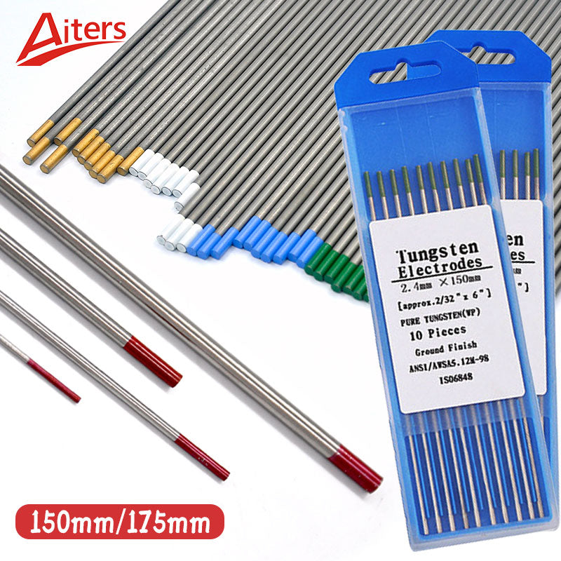 WT20 WC20 WL15 WL20 WP WZ8 Electrodes for TIG ARC Welding Machine TIG 150/175mm Tungsten Electrodes Welding Rods - KiwisLove