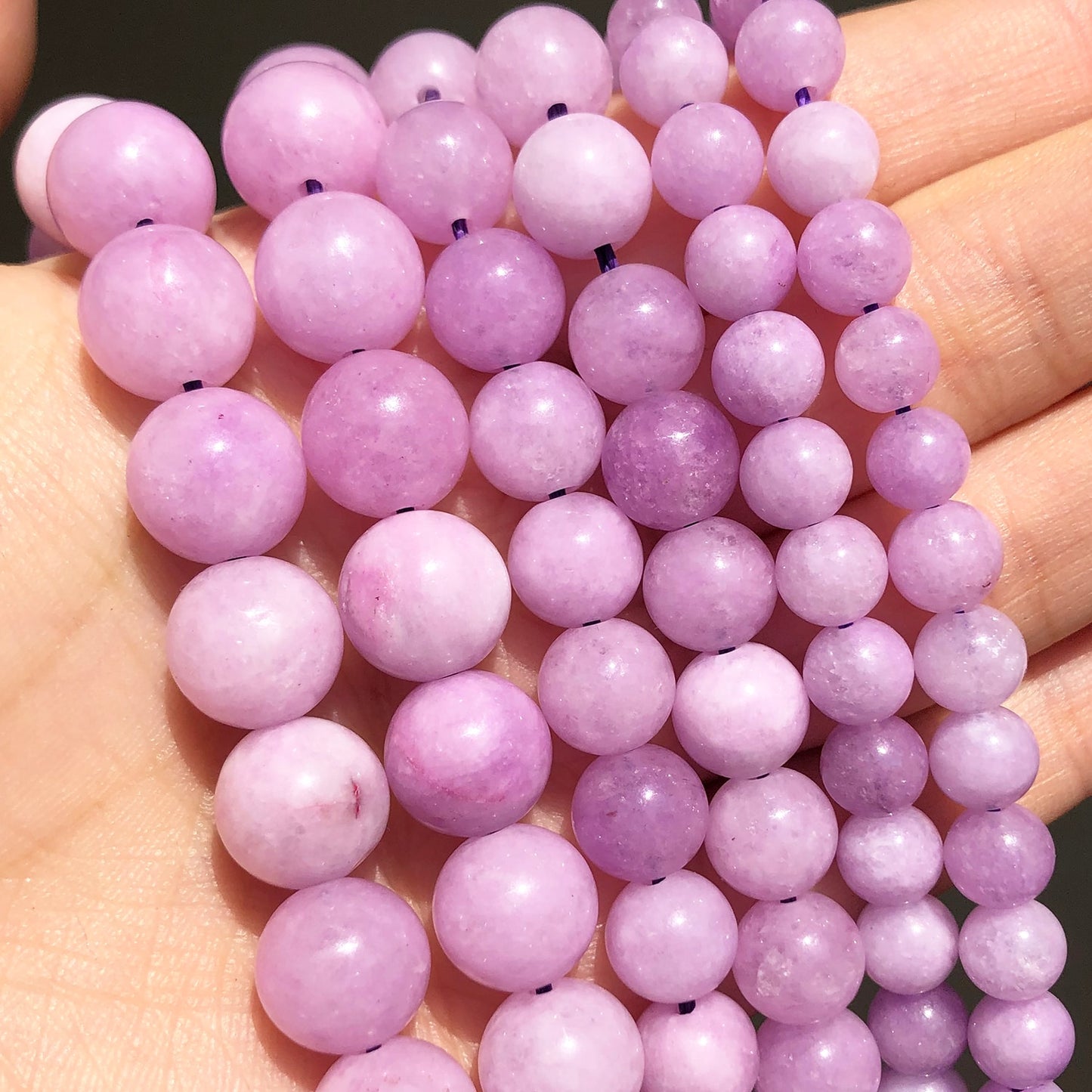 Natural Stone Colorful Morganite Jades Loose Round Spacer Beads 6 8 10mm For Jewelry DIY Making Bracelet Accessories 15inches - KiwisLove