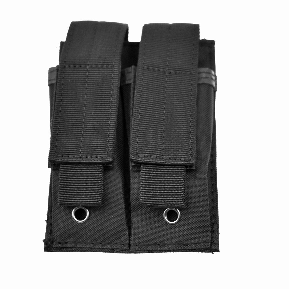 Hunting Airsoft Double Pistol Mag Pouch 5.56 9mm Tactical Molle Magazine Pouch for Outdoor Bag Vest Equipment Accessories - KiwisLove