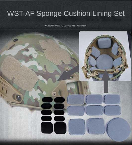 Combat Paintball Airsoft Helmet Pads Universal Foam Soft Cushion Protective 19Pcs/set - KiwisLove