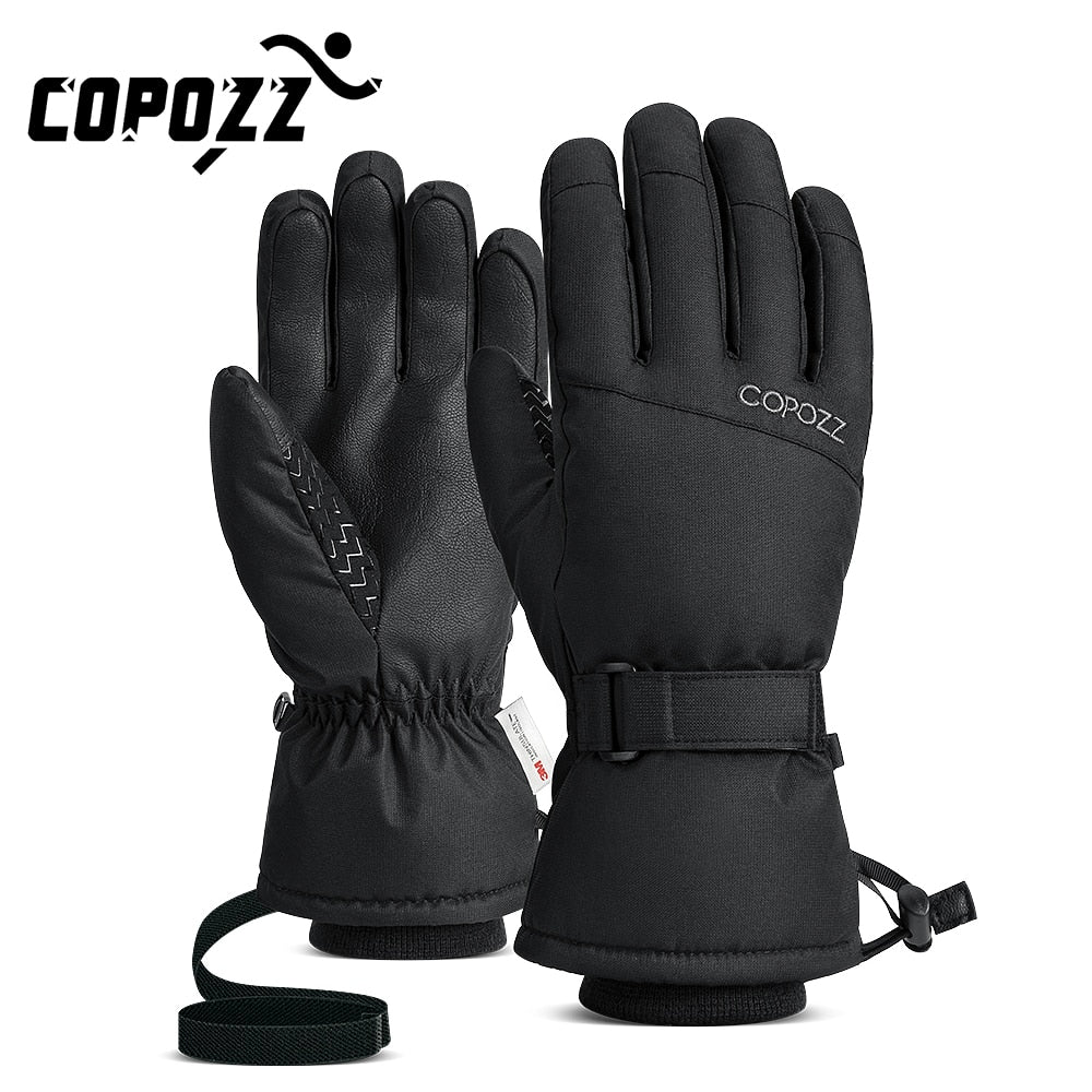 COPOZZ Men Women Ski Gloves Ultralight Waterproof Winter Warm Gloves Snowboard Gloves Motorcycle Riding Snow Windproof Gloves - KiwisLove