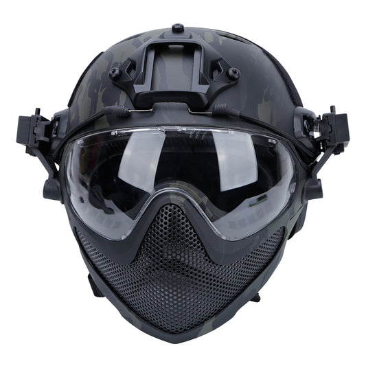 Military Tactical Helmet Hunting Full-Covered Protection Helmet Paintball for Outdoor War Game CS Combat Accessories - KiwisLove