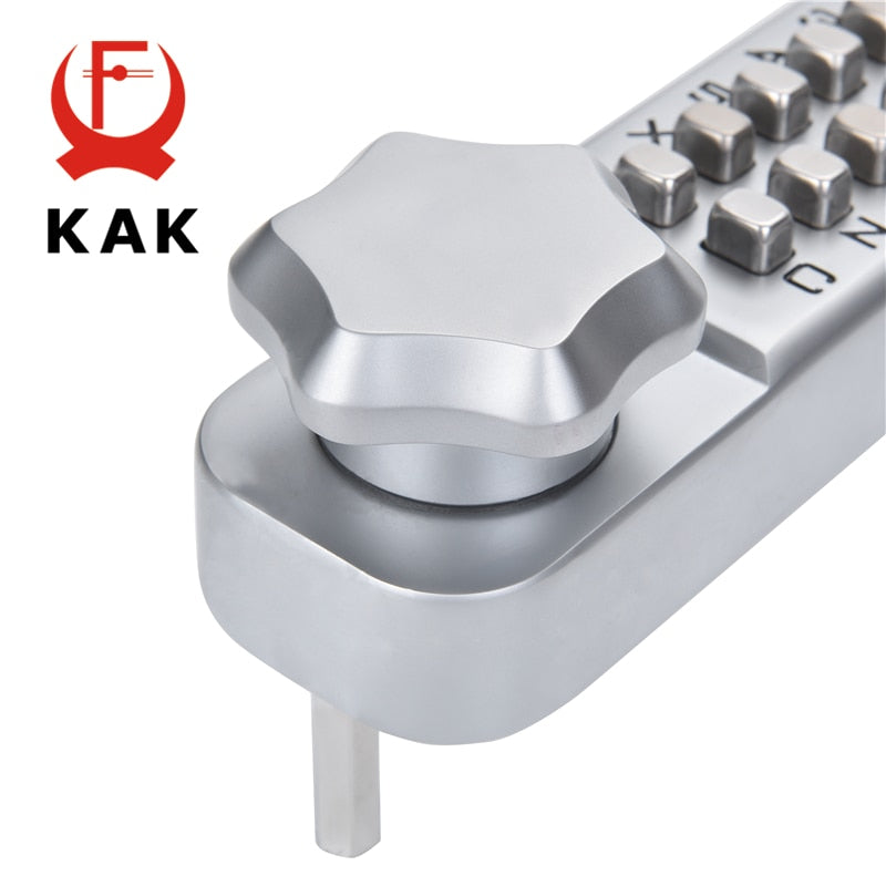 KAK Anti-theft Security Door Lock Mechanical Password Door Lock Safe Home Gate Lock Door Hardware Indoor Outdoor Lock Keyless - KiwisLove