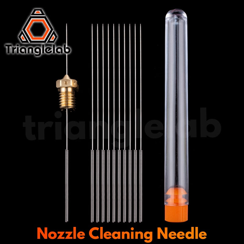 Trianglelab Stainless Steel Cleaning Needle 0.25mm 0.35mm Part Drill For Unblock V6 Nozzle MK8 Nozzle 3D Printers Parts hotend - KiwisLove