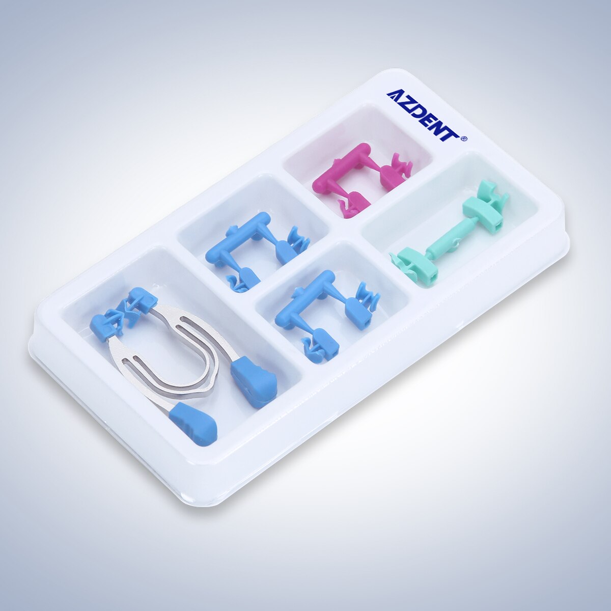 Azdent Dental Matrix Sectional Contoured Metal Spring Clip Rings Clamps Wedges Dentist Tools - KiwisLove